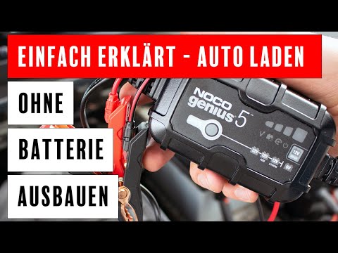 Autobatterie laden ohne abklemmen - in 5 Minuten erledigt mit diesen 8 einfachen Schritten
