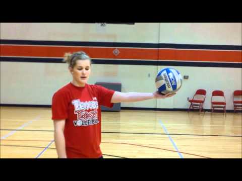 Sheridan Burgess Volleyball Serving Tutorial