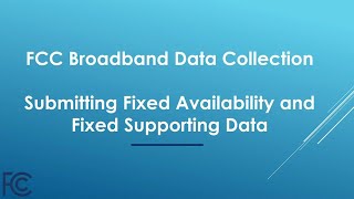 How to Submit Fixed Availability and Supporting Data