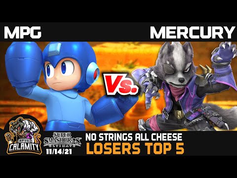 No Strings All Cheese - SSBU - Losers Top 5 - MPg (Megaman) vs Mercury (Wolf, Byleth)