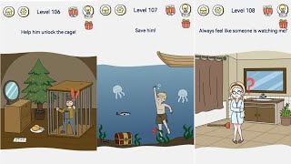 Brain Out 2 - Level 106, 107, 108 Gameplay Solution