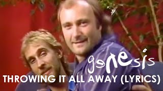 Genesis - Throwing It All Away (Official Lyrics Video)