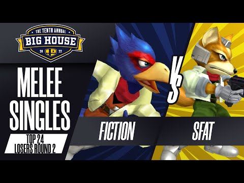 Fiction vs SFAT - Melee Singles Top 24: Losers Round 2 - The Big House 10 | Falco vs Fox