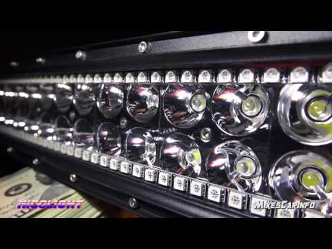Nicolight 300w 52 Curved LED light bar 30000 Lumens   Detailed Look in 4K