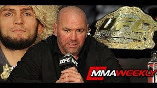 Dana White: Why He Didn&#39;t Put the Belt on Khabib Nurmagomedov at UFC 229