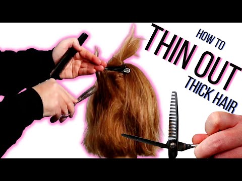 HOW TO THIN OUT THICK HAIR LIKE A PRO - Creating hair...