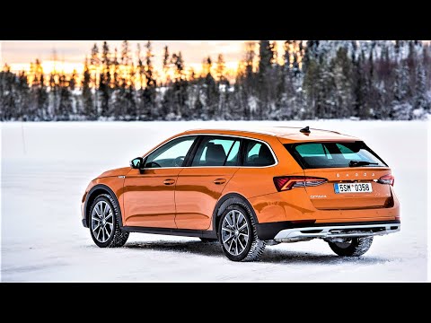 New Skoda OCTAVIA Scout 2023 doing some Snow action