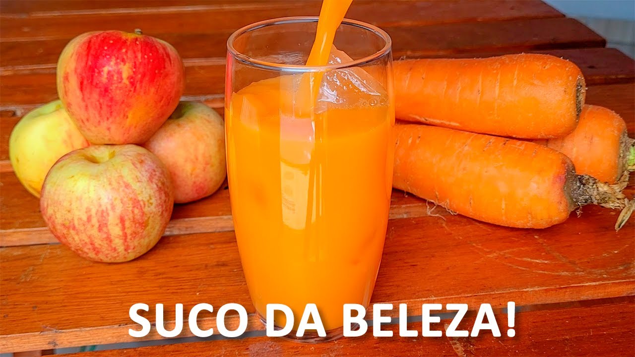 😍FIQUE MAIS BONITA TOMANDO ESSE SUCO DE CENOURA COM MAÇA!