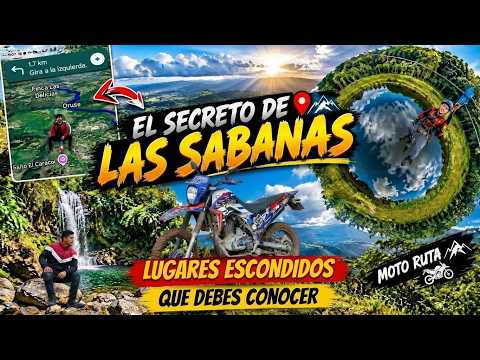 ¡Descubre EL SECRETO DE LAS SABANAS! 🏍🌄 Lugares Escondidos que DEBES conocer (RUTA EN MOTO)