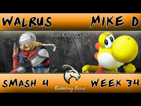 Geneva Smash 34 - Walrus (Sheik, Cloud) Vs. Mike D (Yoshi) Smash 4 Losers Finals - Smash Wii U