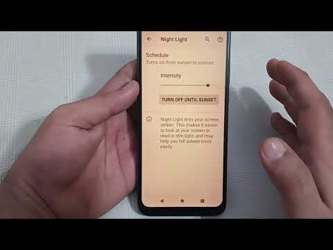 night light setting Moto g13, how to schedule night light in Moto g13