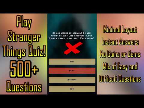 Stranger Things Trivia Quiz