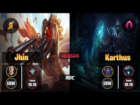 Perkz JHIN (ADC) [Fleet Footwork] VS KARTHUS - Diamond EUW Patch 10.16