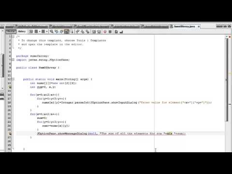 Java Tutorial 11 Multi Dimensional Arrays In Java Mp4
