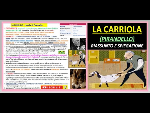 LA CARRIOLA (PIRANDELLO) RIASSUNTO E SPIEGAZIONE