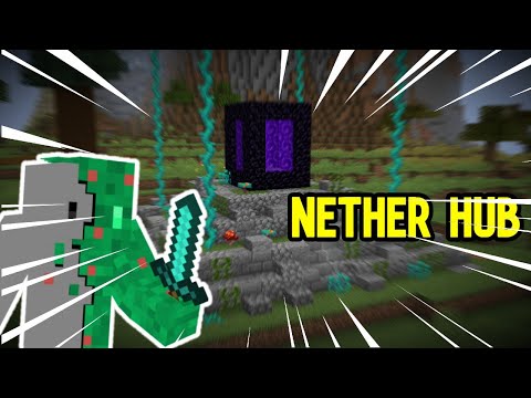 Construindo o NETHER HUB!!! - Série Survival EP.17