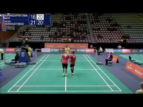 Karandasuwardi / Pratama vs Kersaudy / Maio (MD, R16) - Yonex Dutch Open 2017