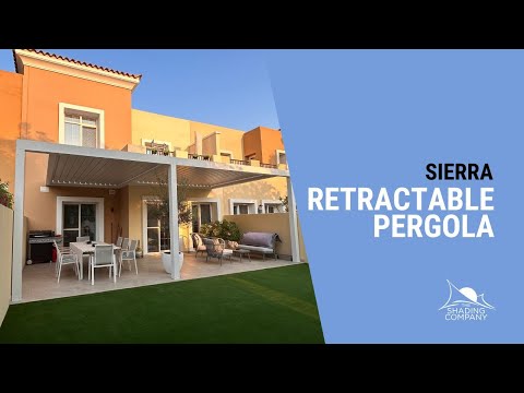 Bioclimatic Pergola installed at a villa in The Lakes community, Dubai