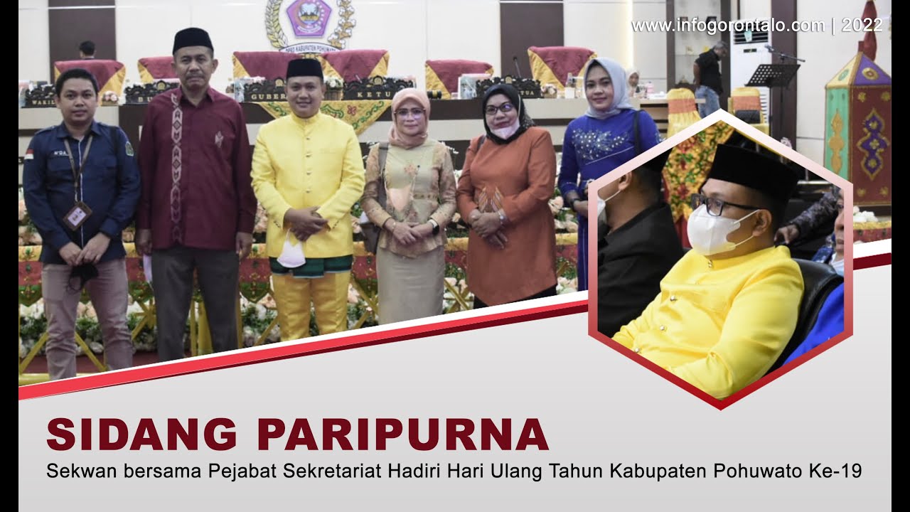 Harapan Sekwan Kota Gorontalo Usai Hadiri Sidang Paripurna HUT Kabupaten Pohuwato Ke-19