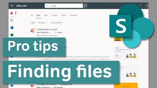 Microsoft SharePoint | Finding Files in SharePoint and OneDrive - Pro Tips
