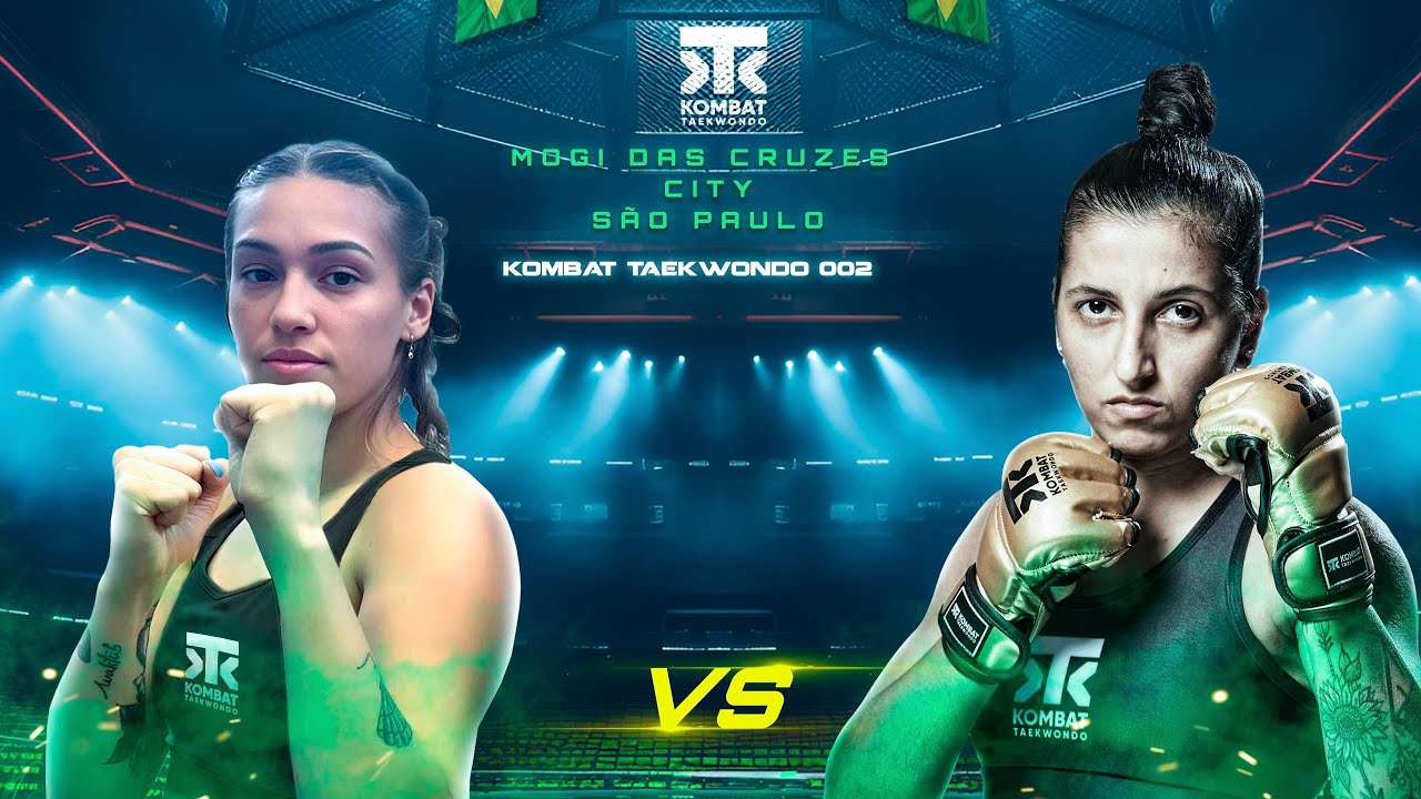 🥊Kombat Taekwondo🥋 002: 🔵 Vitoria Lima 🇧🇷 🆚 🇧🇷 Nathalia Dinis 🔴