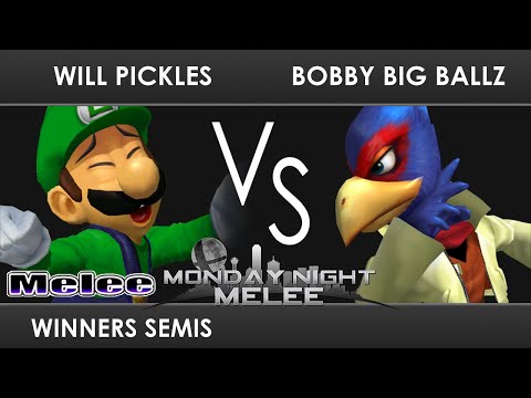 MNM 346 - Winners Semis - Will Pickles (Luigi) VS bobby big ballz (Falco) - SSBM Melee