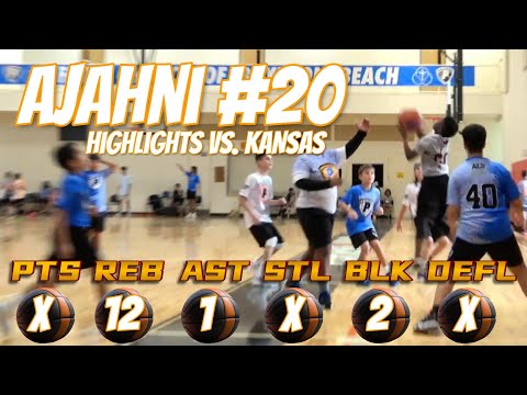 Ajahni #20 - 2024 Summer PYBL - Game 3 VS. Kansas Highlights