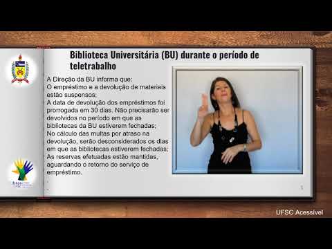 Funcionamento da BU Durante a suspensão de atividades na UFSC
