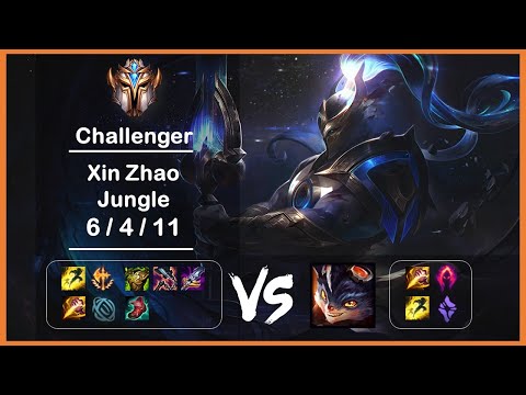 KR Challenger Replays Jungle Xin Zhao vs Rumble Ep.3713
