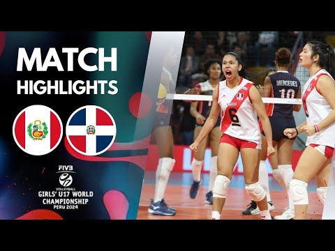 PERU 🆚 REPUBLICA DOMINICANA [4K]  | Highlights | Girls U17 World Championship 2024