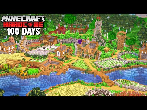 I Survived 100 Days On A RIVER In Minecraft Hardcore!