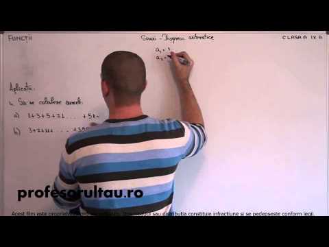 17   cls9   Functii   siruri   progresii aritmetice   aplicatii   partea 4 - profesorultau.ro