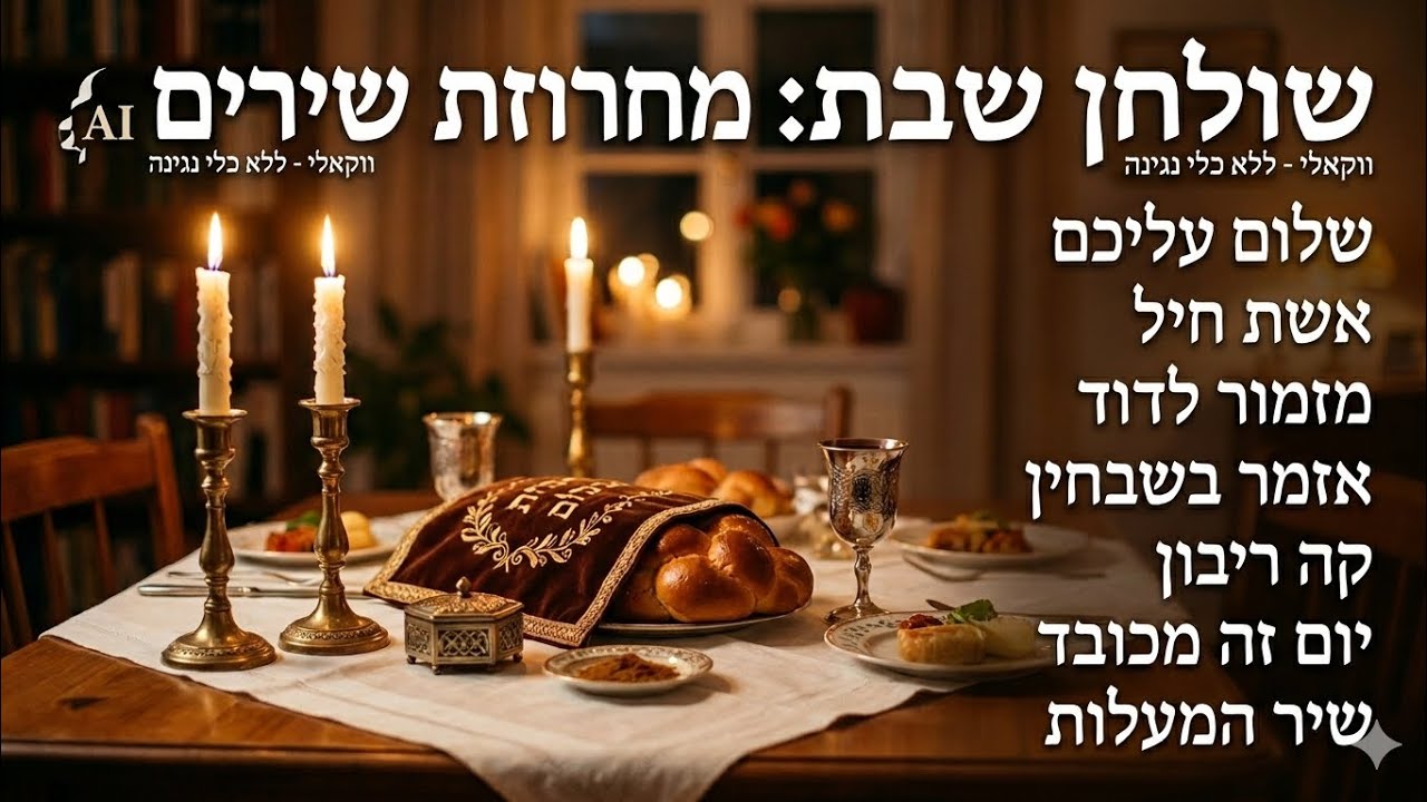 חסידי AI מגיש | שולחן שבת ווקאלי – המחרוזת המלאה | צפו
