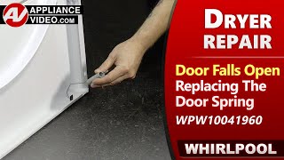 Dryer Door Spring Issues - Door Falls Open, Not Closing Properly - Diagnostic & Repair