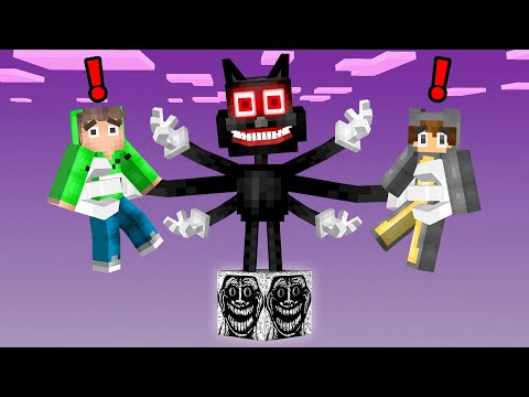 We SURVIVED On ONE CURSED BLOCK In Minecraft!