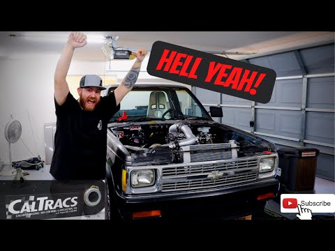 The TURBO LS S10 is ALIVE!!!!!!!! I also install my Calvert Racing Traction Bars (Caltracs)