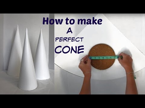 How to make a perfect paper cone. Paper cones for DIY Christmas Trees. Easy Quick Cones.
