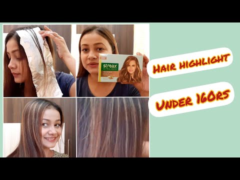 How to highlight your hair at home|| Streax...