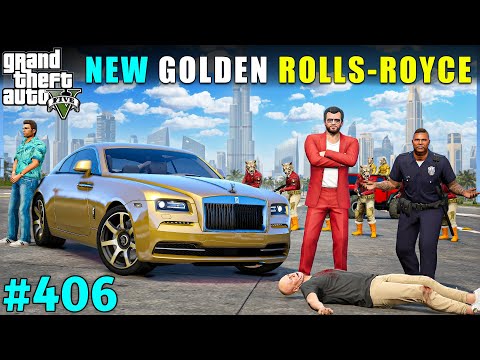 VINCENT GIFTED GOLDEN ROLLS ROYCE TO MICHAEL | GTA V GAMEPLAY #406 | GTA 5