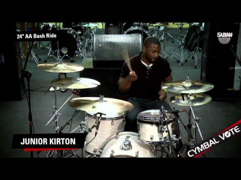 CYMBAL VOTE - Junior Kirton Demo's the 24" AA Bash Ride