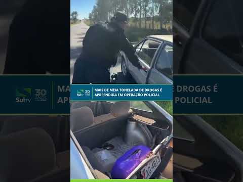 Mais de meia tonelada de drogas é apreendida em operação policial