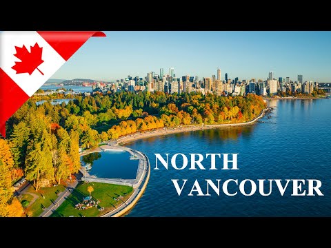 DRIVING from DOWNTOWN to NORTH VANCOUVER, British Columbia, CANADA 4K