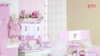 Quarto para Bebê sem Cama Babá Mimos Rosa | Ref: 54255