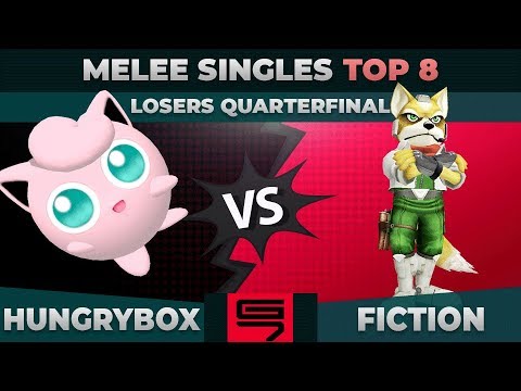 Hungrybox vs Fiction - Losers Quarterfinal: Top 8 Melee Singles - Genesis 7 | Puff vs Fox