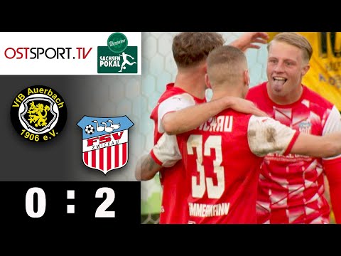 Gegen den Ex! Zimmermann mit Happy End und Viertelfinaleinzug: Auerbach - Zwickau 0:2 | Sachsenpokal