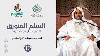 شرح نظم السلم المنورق || 12- تتمة فصل الأشكال - القياس الاستثنائي ||الشيخ محمد محمود الشنقيطي image