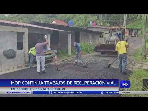 MOP continúa con trabajos de recuperación en Portobelo, Colón