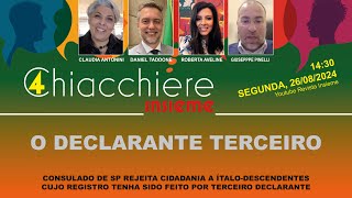 INSIEME AO VIVO | Cidadania italiana: O declarante terceiro não serve?