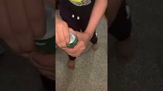 How to open a can of soda,coke,pop without spilling any