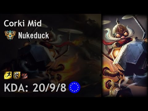 Corki Mid vs Syndra - Nukeduck - EUW Challenger Patch 7.14